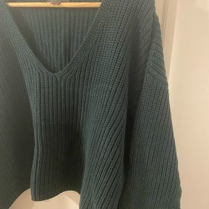 French Connection Cotton Knit Crop Sweater